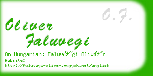 oliver faluvegi business card